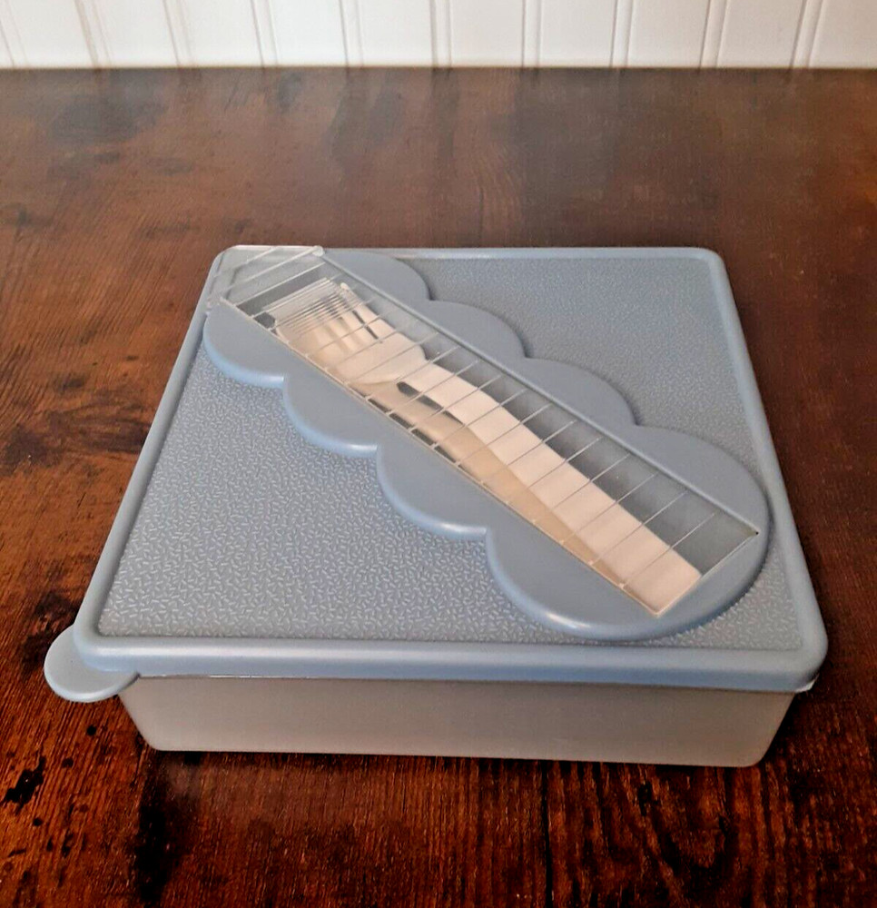 Plastic square container with Compartment in lid with Fork & Spoon