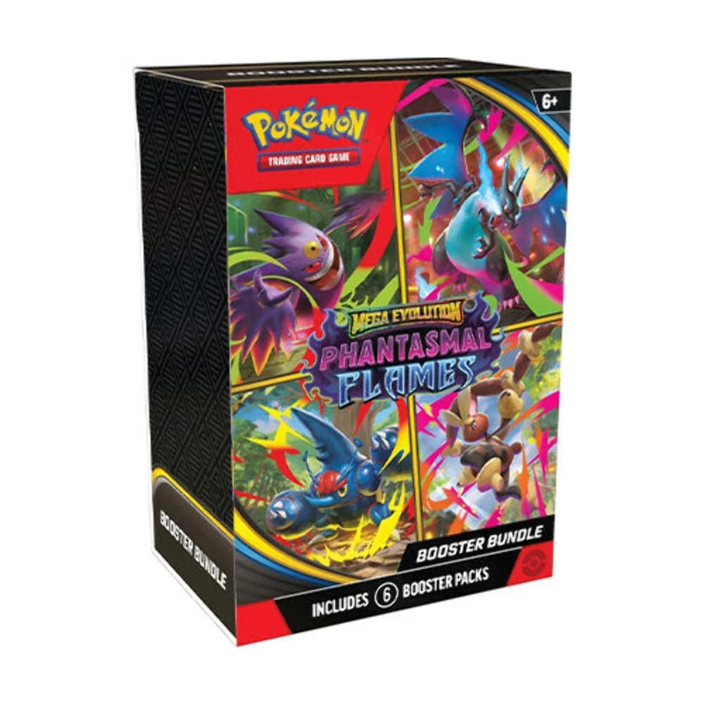 Phantasmal Flames Mega Evolution Pokemon TCG  Sealed Booster Bundle 6 Packs