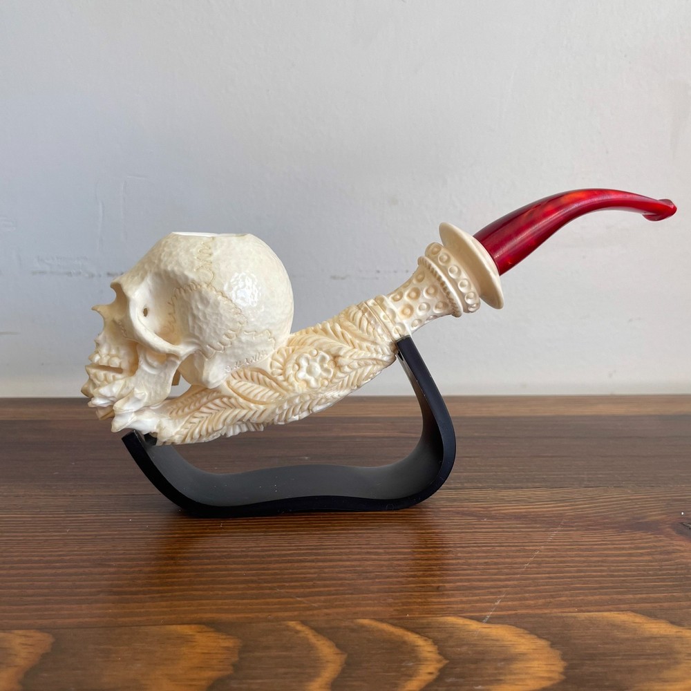 S.Yanik Meerschaum Pipe Skull