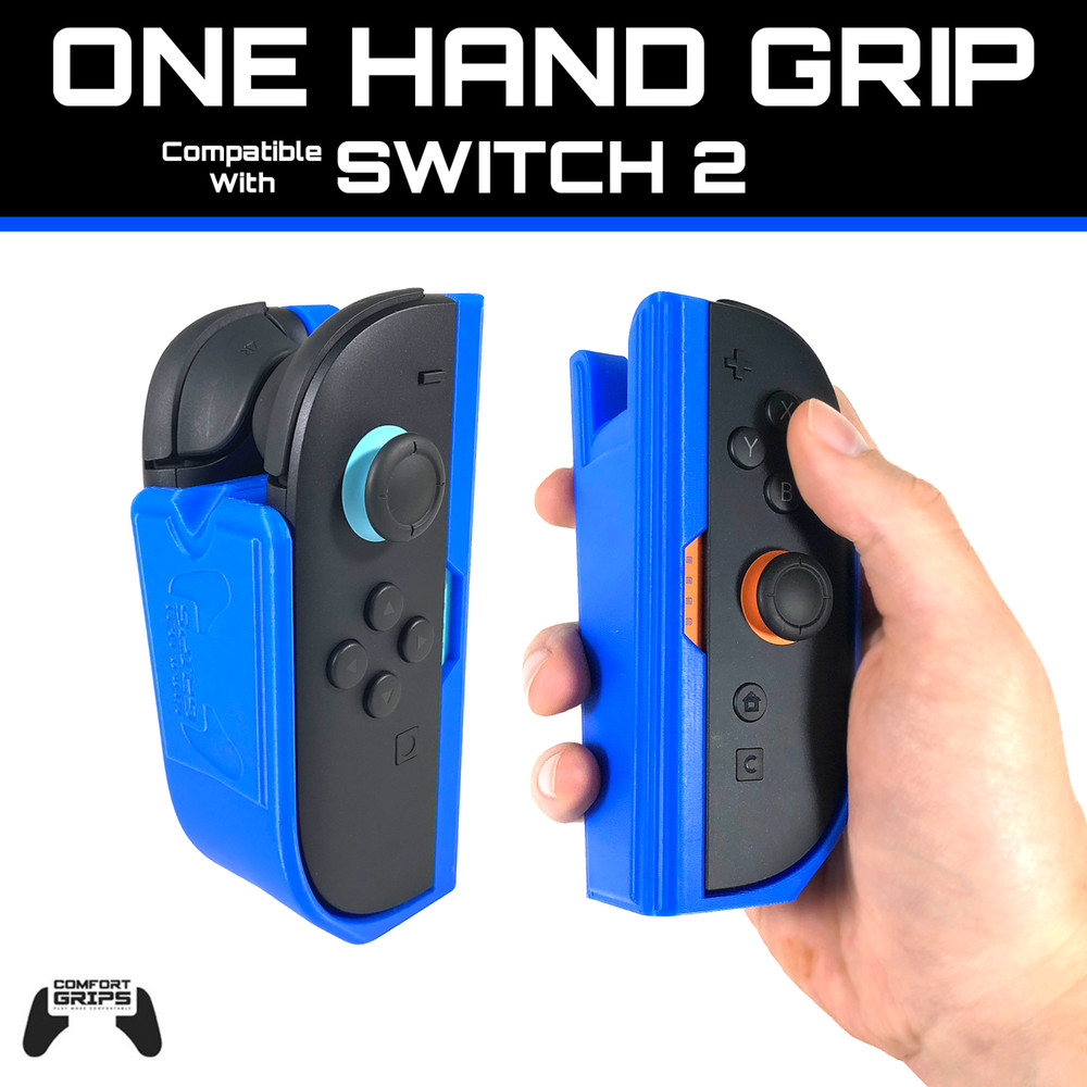 One Handed Grip Compatible With Switch 2 - 3D Printed
