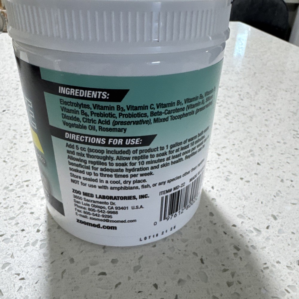 Zoo Med Electrolyte Soak for Reptiles 16 ounce
