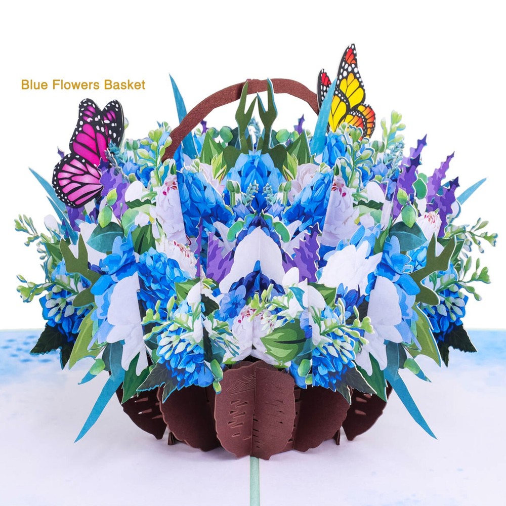 Flowers Basket Pop Up Cards