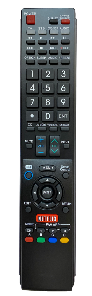 Universal Remote Control for SHARP AQUOS 3D LED Smart TV