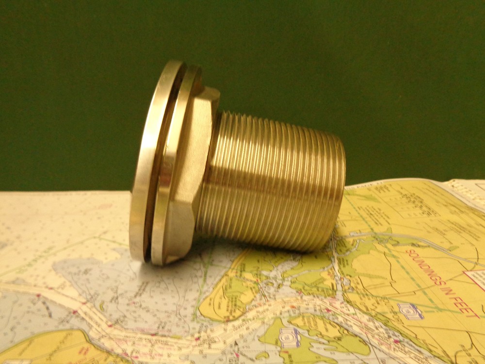 Stainless Steel Thru Hull Connection with 2 3/4" Pipe Fitting