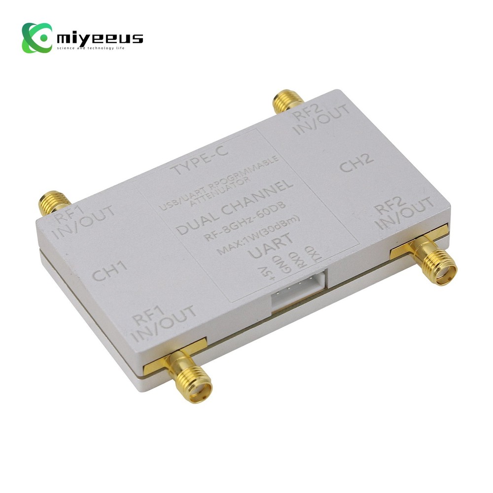 RF-8GHz-60DB Programmable Attenuator + Type-C Cable + Offline Control Board