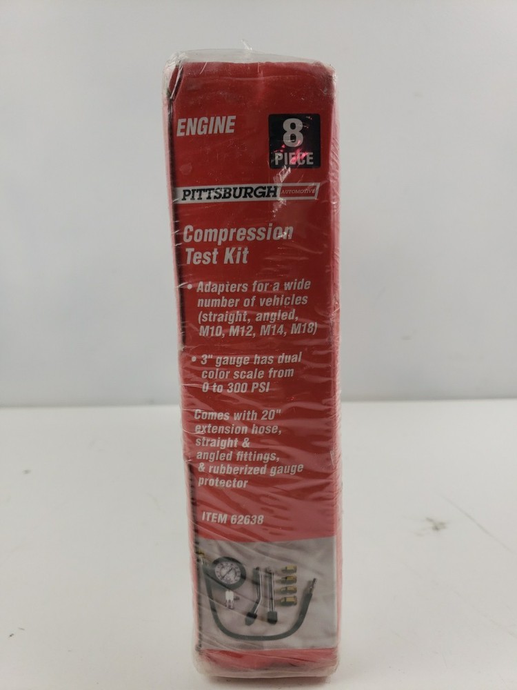 Pittsburgh Automotive 8pc Compression Test Kit 62638