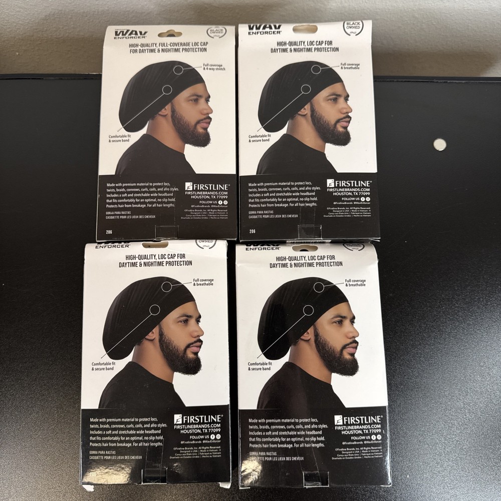 4 Quantity WavEnforcer Loc Cap 4-way Stretch Secure Fit