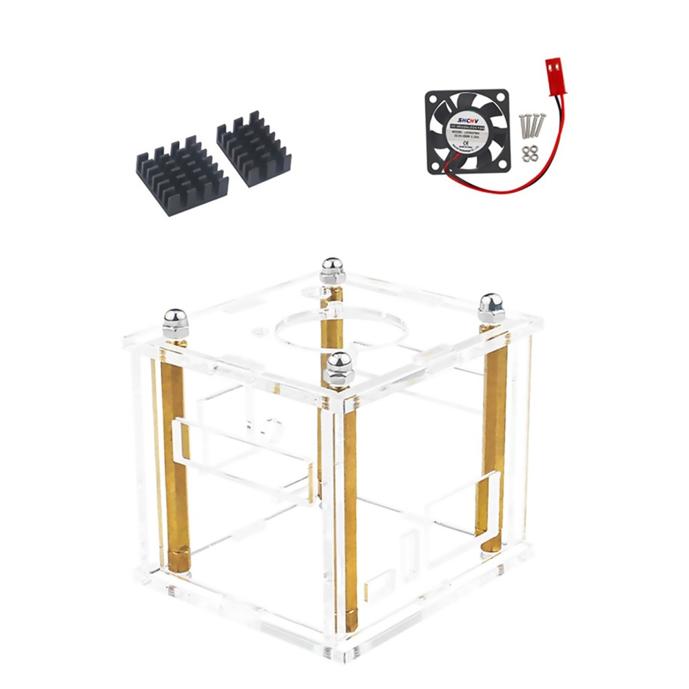 Acrylic Case Transparent Enclosure Clear Protective Shell For Orange Pi Zero 3