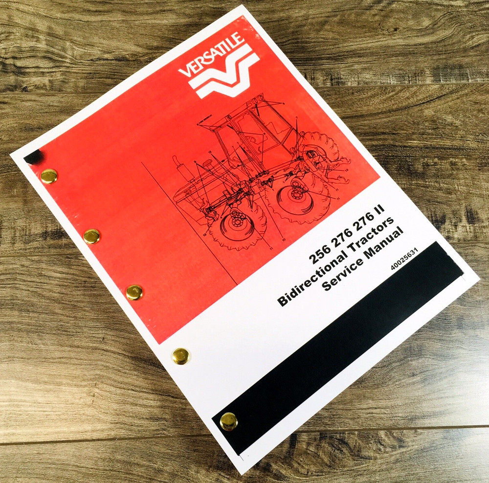 Versatile 256 276 276 II Bidirectional Tractor Service Manual Repair Technical
