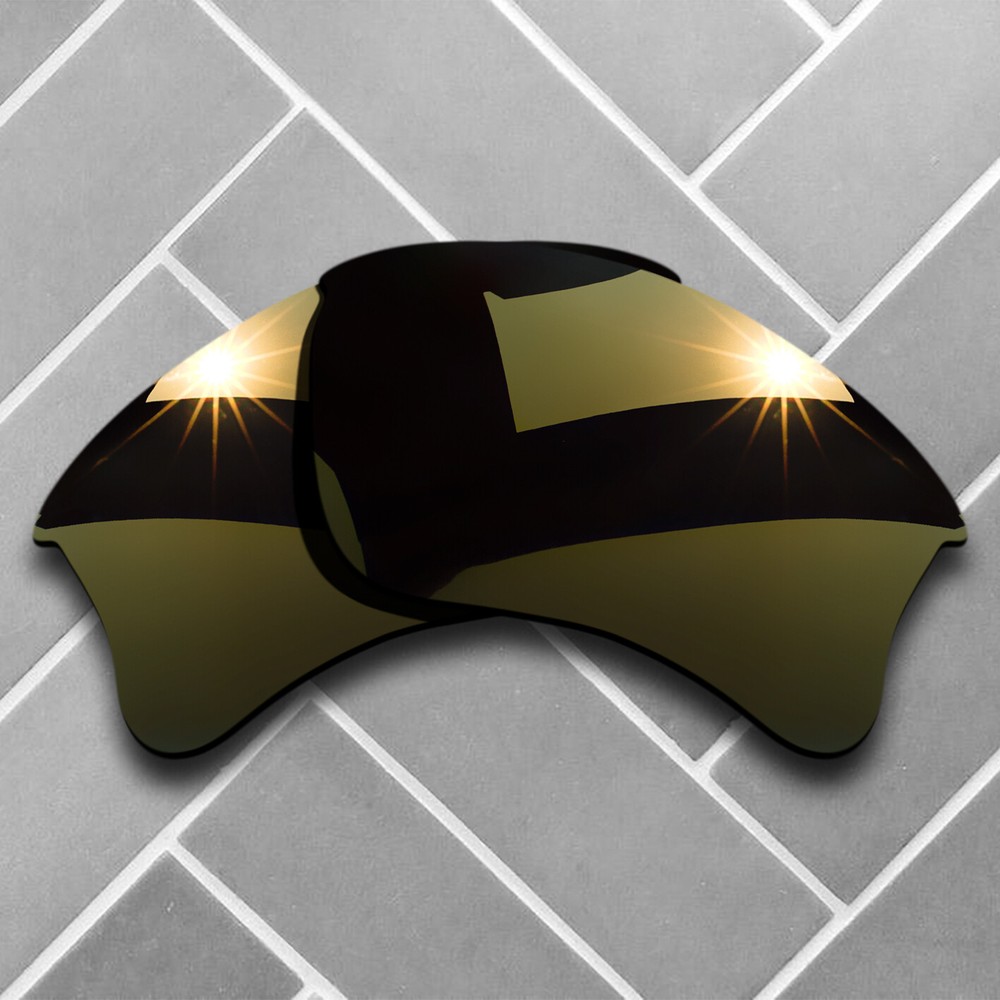 Polarized Copper Mirrored Replacement Lenses for-Oakley Flak Jacket XLJ