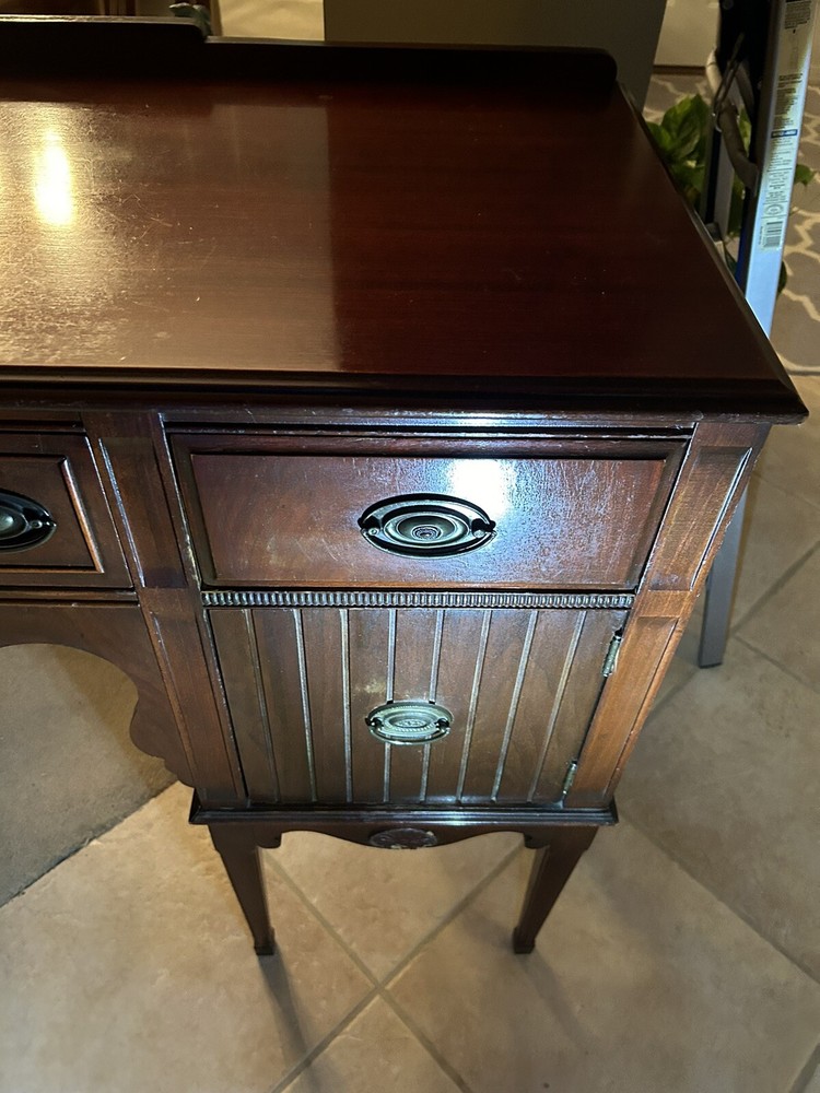 Antique Wood Buffet Sideboard
