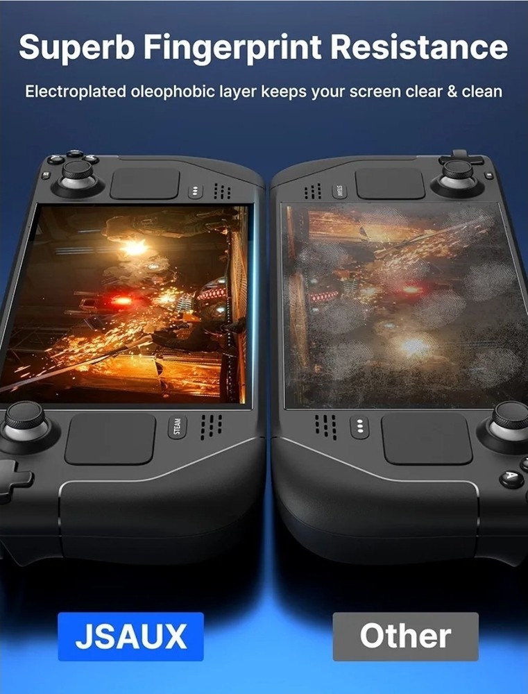 JSAUX 2-Pack Screen Protector for Steam Deck, Ultra HD Glass Protector 9H...