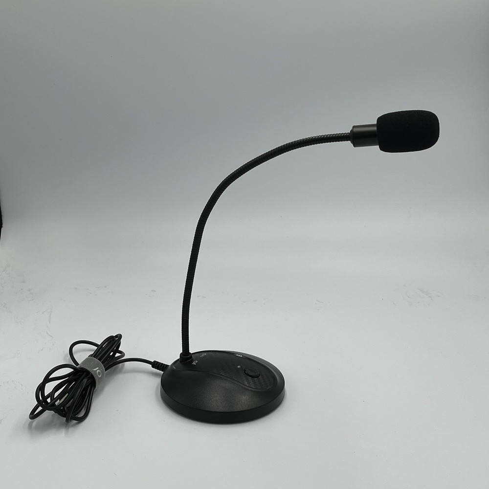 USB Microphone, 360 Degree Adjustable Gooseneck Design, Mute Button & LED Ind...