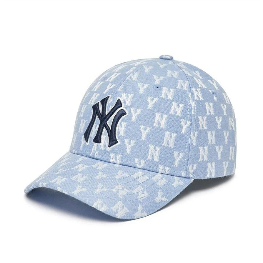 MLB Diamond Structured Ball Cap NY Yankees Monogram, Adjustable
