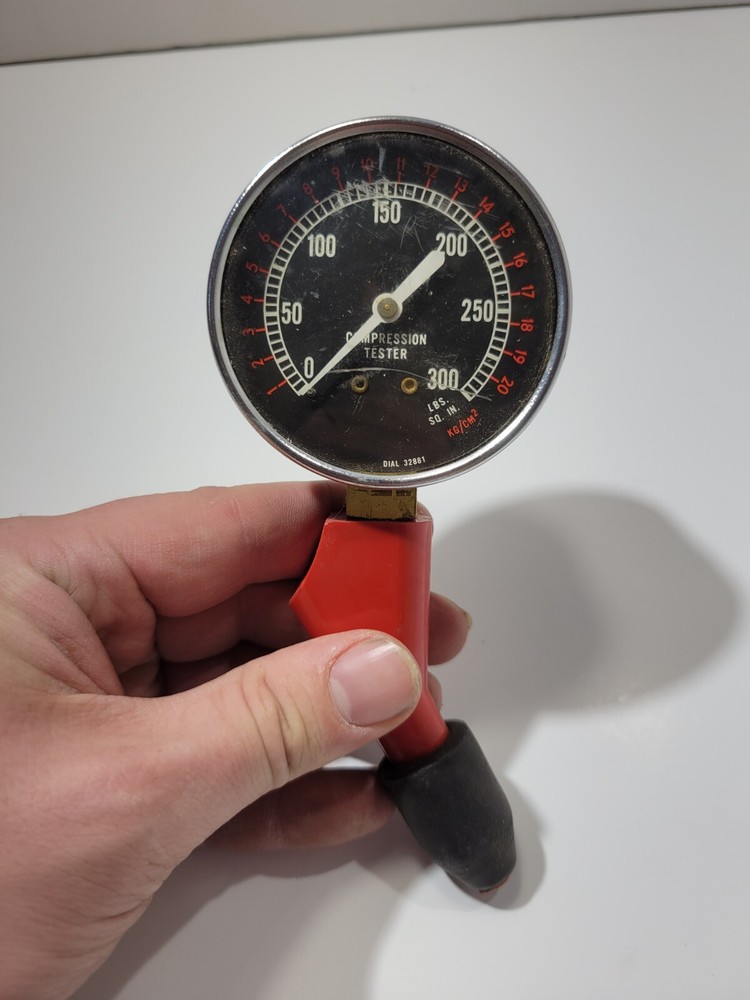 Kar Check Tune It Yourself Engine Black Compression Tester 0-300 PSI Model 2502