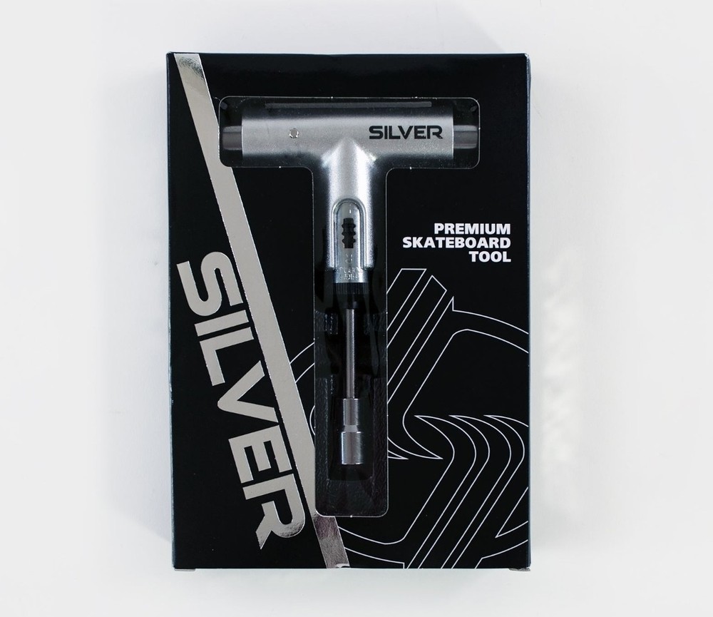 Silver Premium Skateboard Tool Multi-Tool for Skateboards