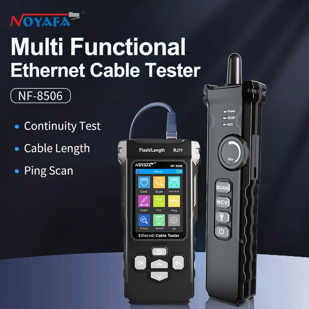 Network Cable Tester Supports PING Test/IP Scan/network Port Speed Cable Tracker