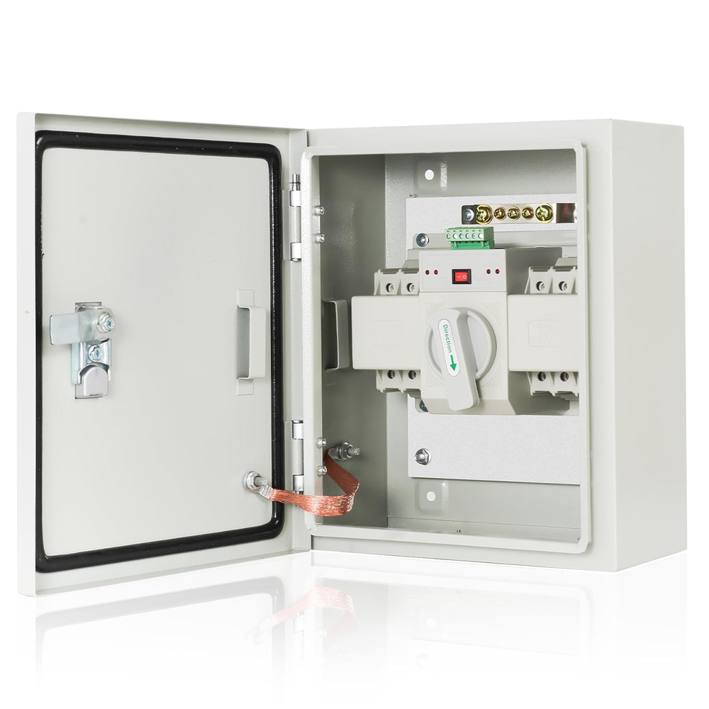 Upgraded Automatic Transfer Switch for Generator, 100 Amp Dual Power Transfer, 3