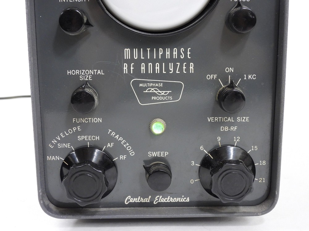 Central Electronics MM-2 Ham Radio Oscilloscope RF Analyzer (good trace on CRT)