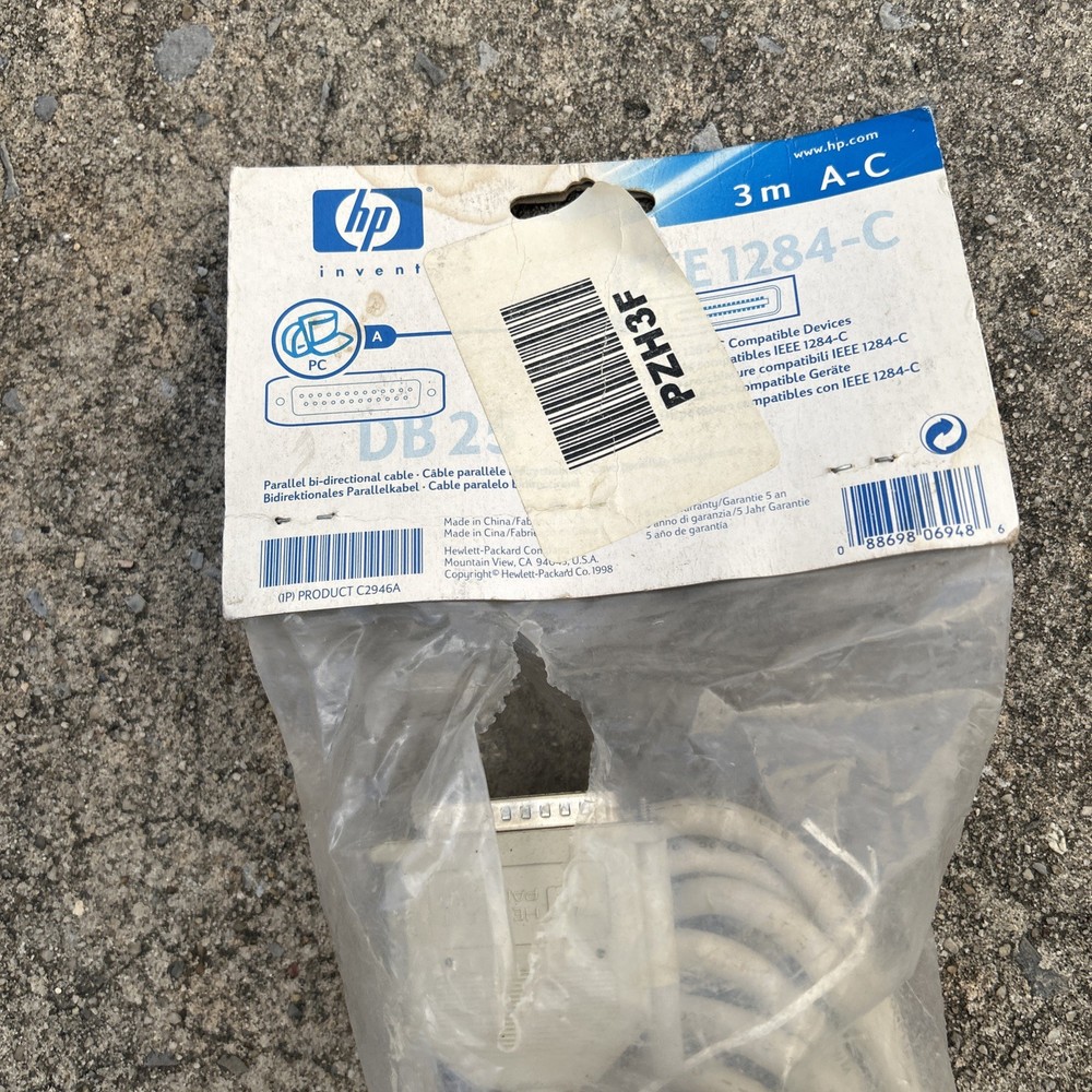 IEEE-1284 DB25 to HPCN36 Parallel Printer Cable 28 AWG Centronics for HP