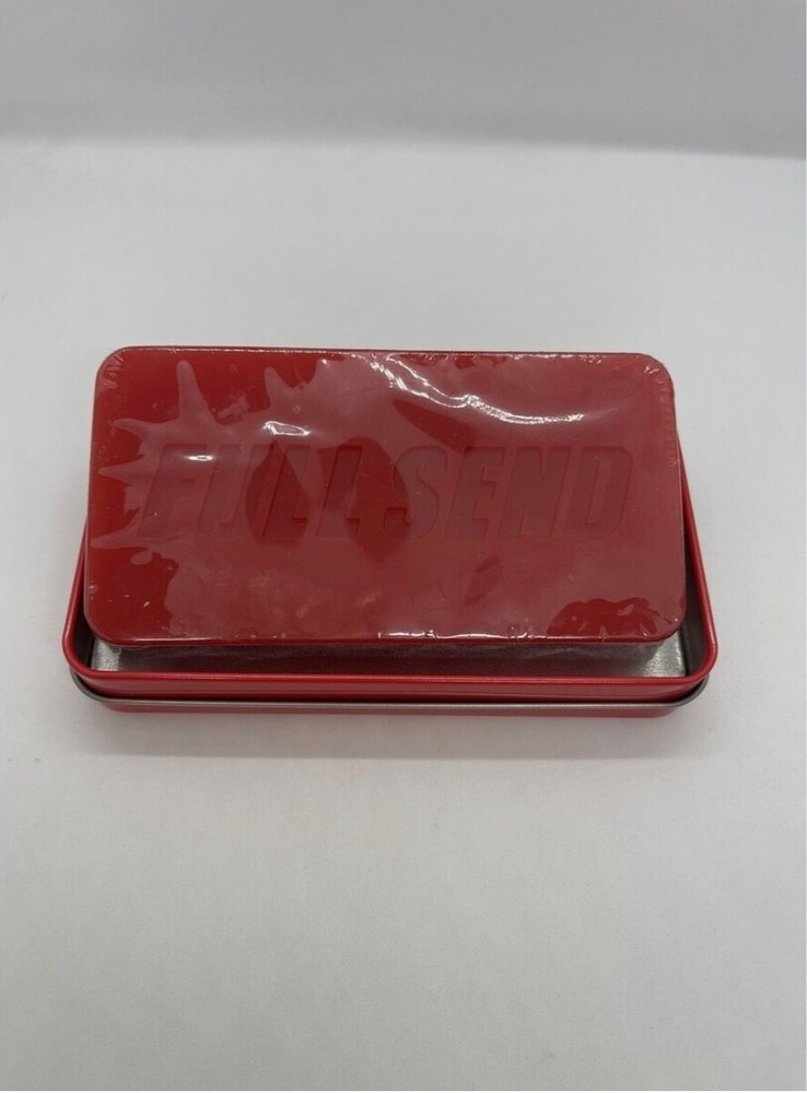 Nelk Boys June Drop Full Send Skateboard Wax with Solid Red Tin Case