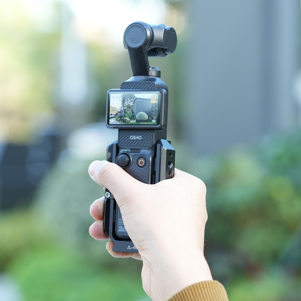 Camera Video Cage & Dual NATO Side Handle Kit for DJI Osmo Pocket 3 Camera