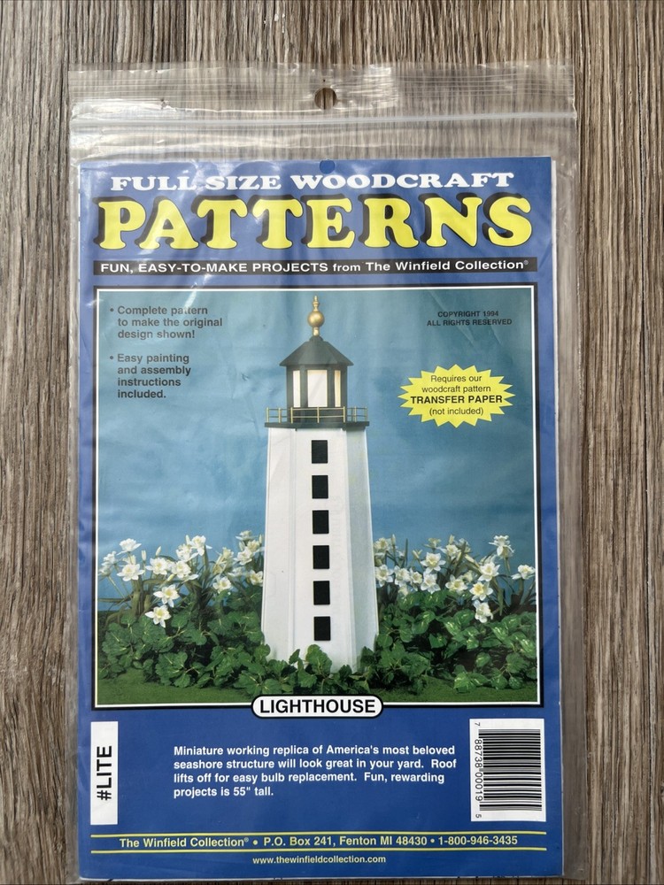 Woodcraft Pattern 55 Inch Lighthouse LITE Winfield Collection