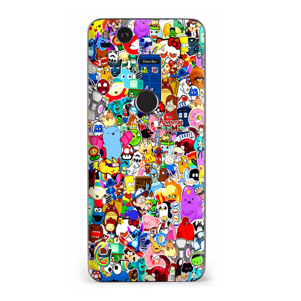 Google Pixel 2 Skins Decal Wrap Sticker collage