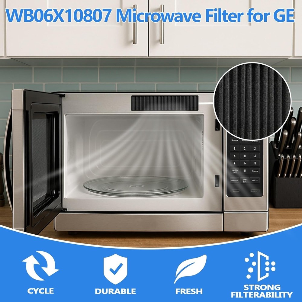 WB06X10807 Microwave Filter Replacement for GE Microwave Charcoal Filter Replace