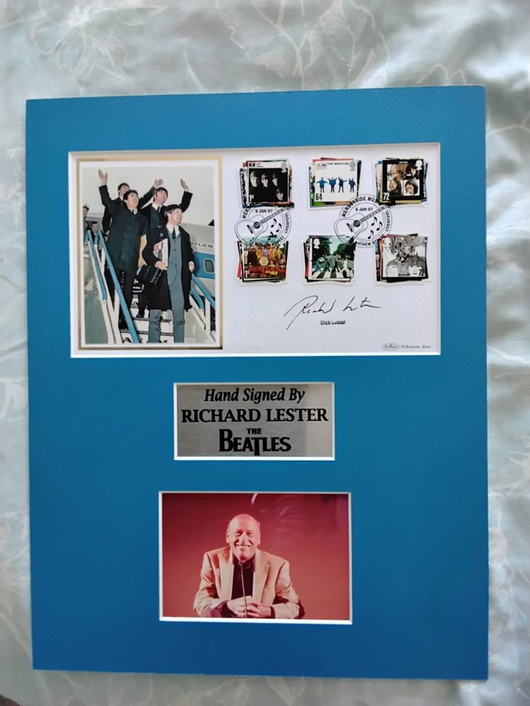 Beatles Richard Lester Signed display