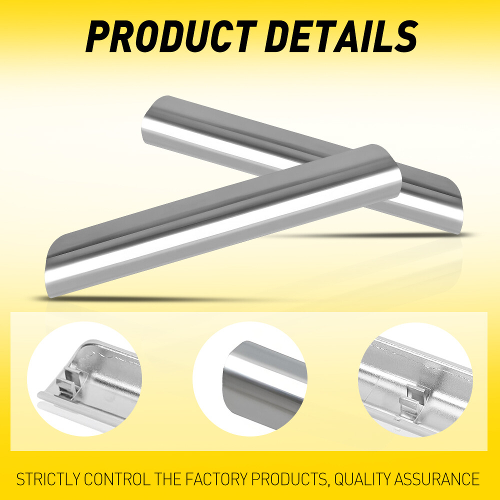 2X Front LH+RH Inner Pull Handle Molding Trim Silver For Ford Escape 2013-2019 O