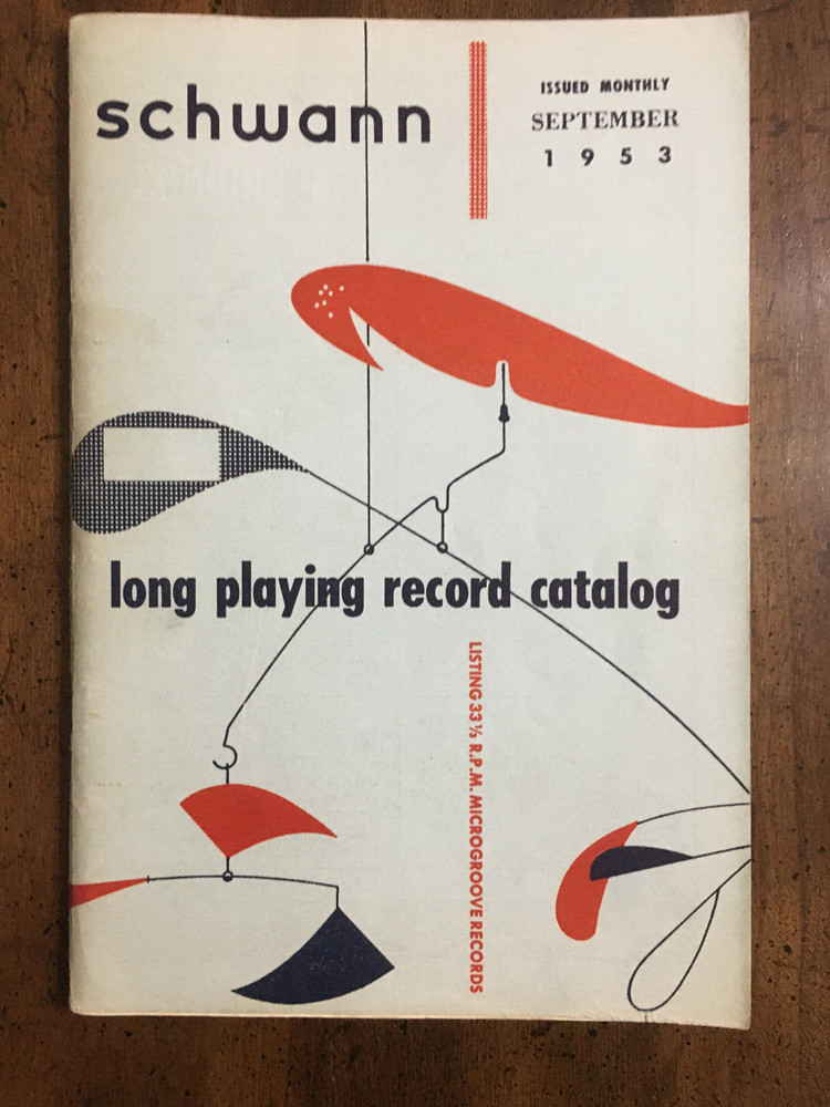 Schwann Long Playing Record Catalog. November, 1952 issue