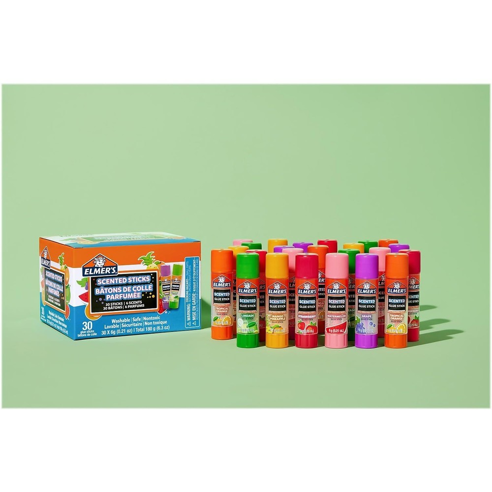 Elmer's Scented Glue Sticks Variety Pack 30 Count Fun Creative School Projects