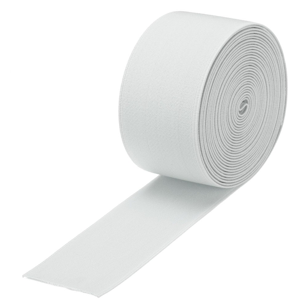 Elastic Bands for Sewing 2"5cm 5 Yard White Knit Elastic Spool High Elasticit...