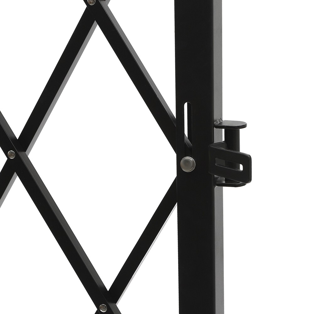 Single Folding Security Gate Rolling Barricade Gate Accordion Security Gate NEW