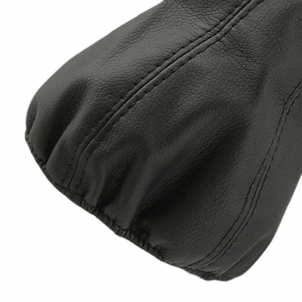 Black PU Leather Car Interior Gear Shift Stick Gaiter Boot Dust Proof Cover