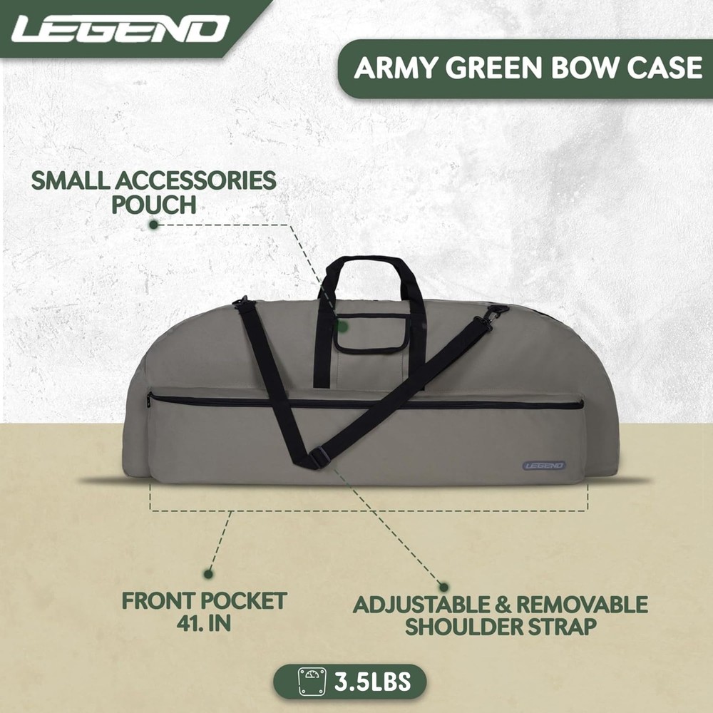 Essential Compound Bow Case - Soft Bow Case for Compound Bow & Archery Access...