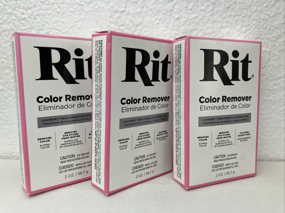 Rit Color Remover, 3 Boxes, 2 oz Each