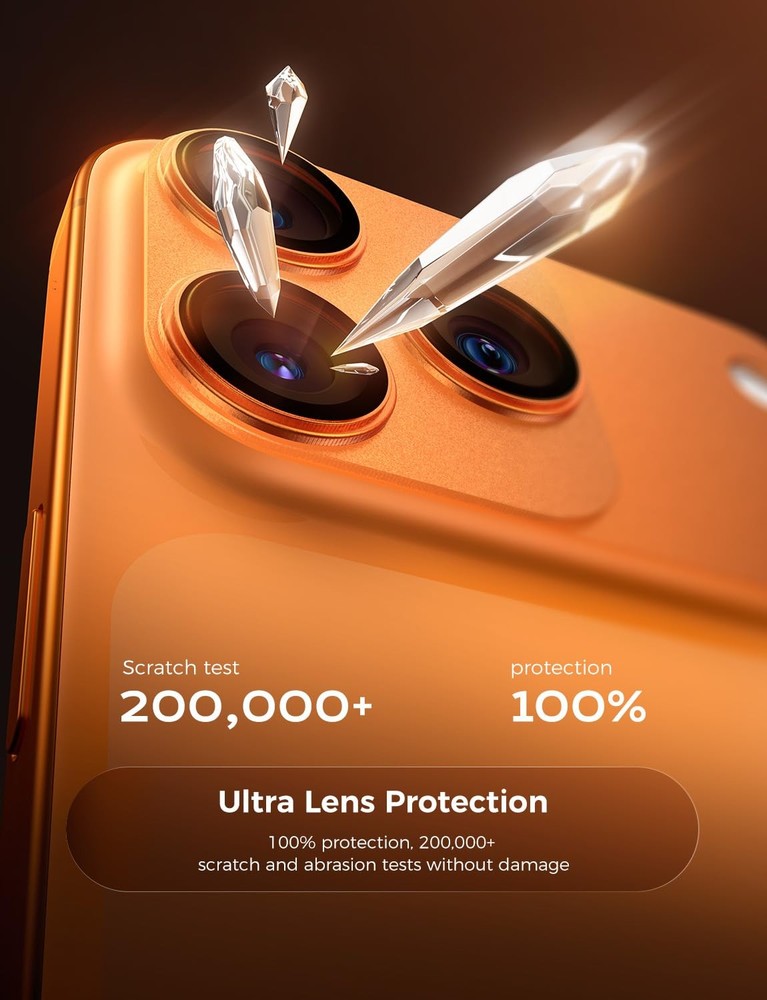 MAGIC JOHN for iPhone 17 Pro Max Camera Lens Protector 6.9'', HD Clear, Magne...