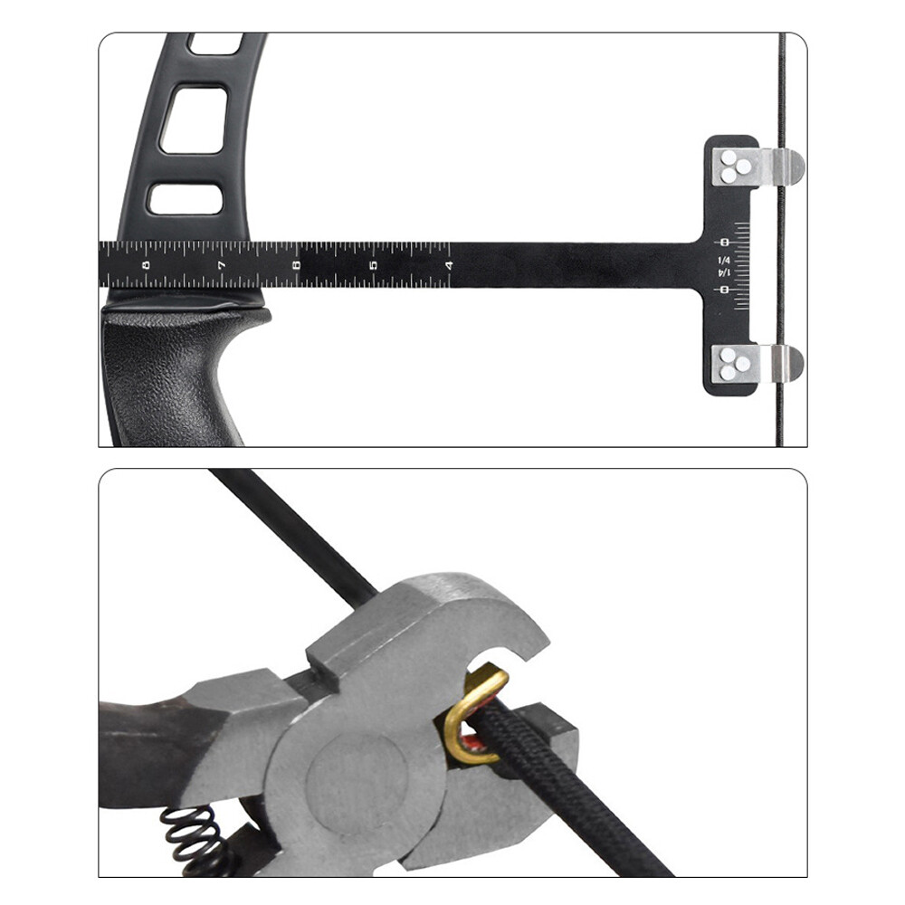 Archery Adjustment Tool Bow String Nocking Points Pliers T Squares Tuning A3K1