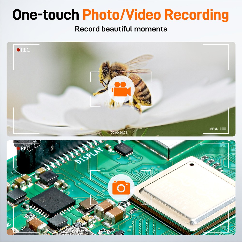 Handheld WiFi 50-1000X Magnification USB Digital Microscope Wireless with Stand