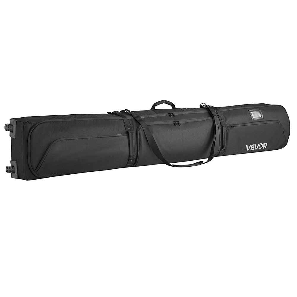 Oversized Ski Bag 190cm, 600D All-Weather Protection, Multi-Position Rollers