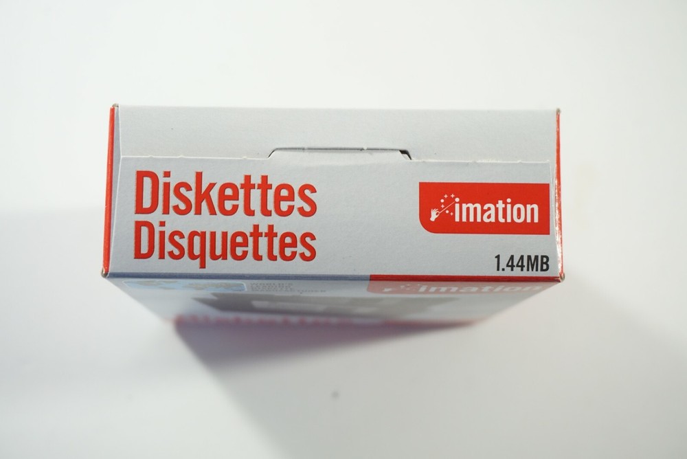 Imation 3.5" Floppy Disks Diskettes 9 Pack IBM Formatted 1.44MB 2HD New Open Box