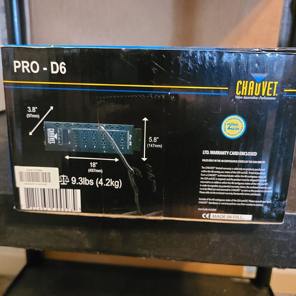 Chauvet DJ Pro-D6 DMX Dimmer Pack