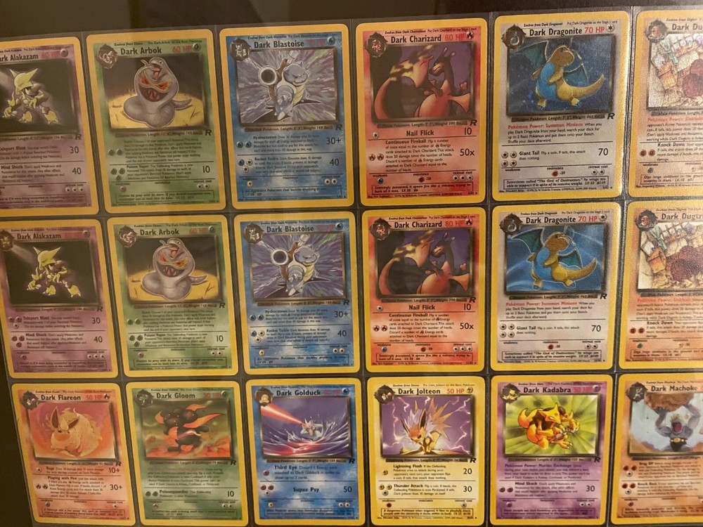 FRAMED ALL HOLOS Pokemon COMPLETE Original 151/150 AND Team Rocket COMPLETE