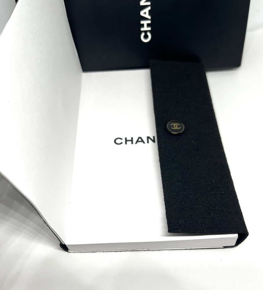 CHANEL Small Notebook CC Logo Memo Notepad Black with Box Unused