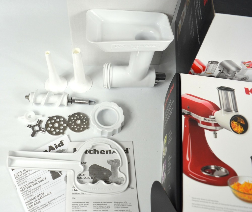 KITCHENAID Slicer/Shredder + Grinder/Sausage Stuffer Attachment *Model # KSMGSSA