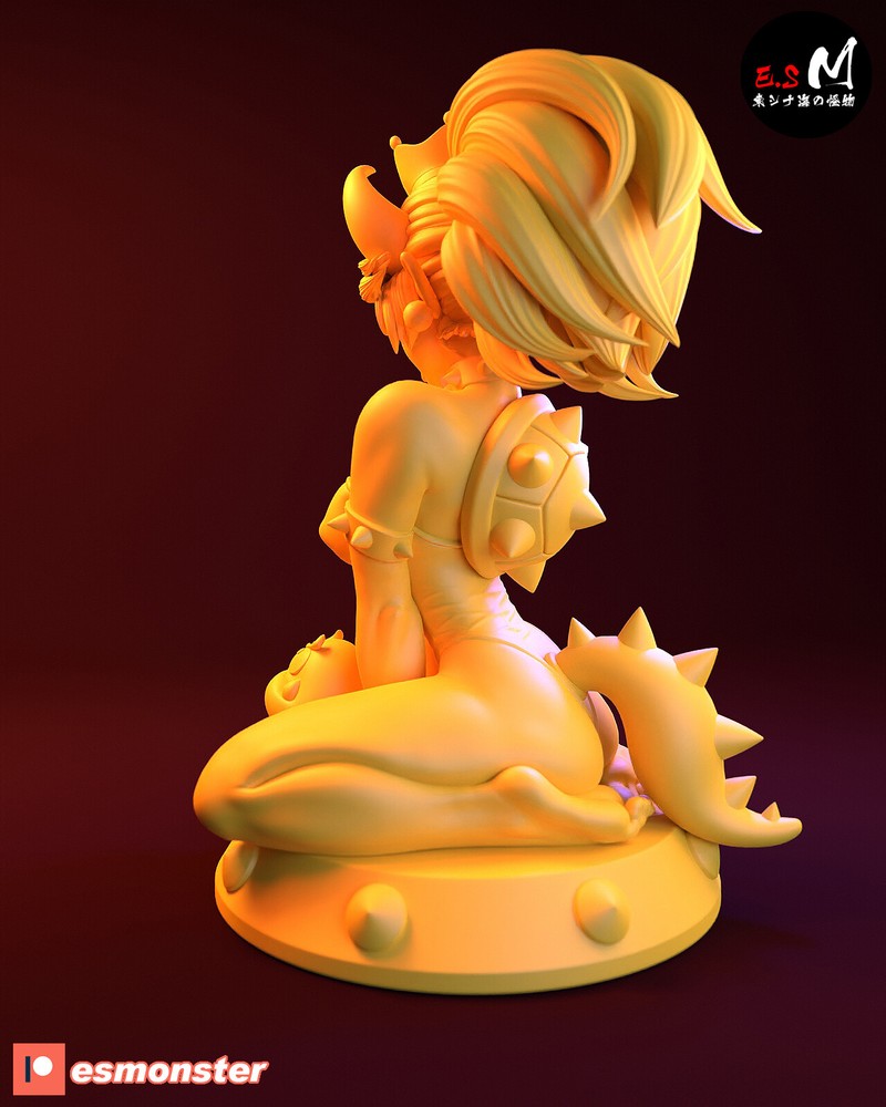 Bowsette 3D Printed Kit Unpainted/Unassembled