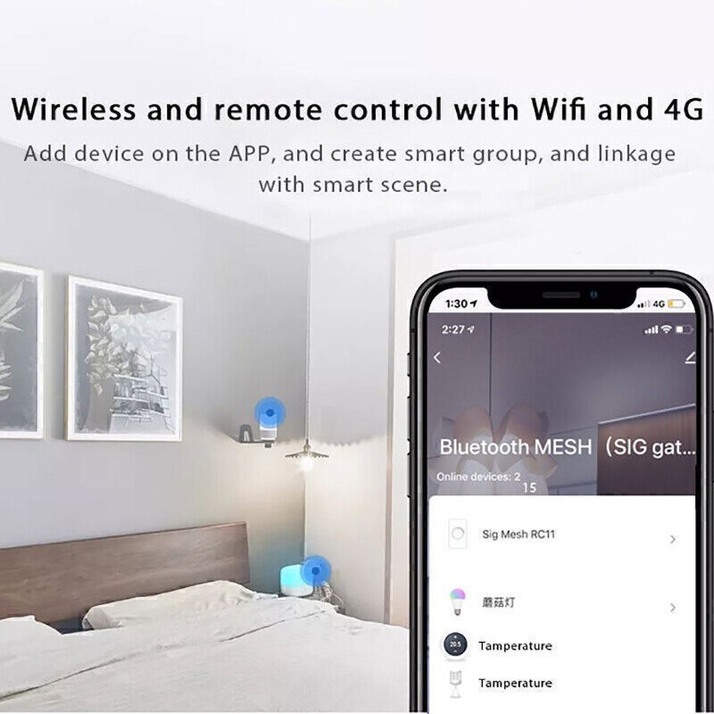 Tuya Bluetooth 5.0 MESH (SIG) Gateway Hub Smart Home APP Wireless Remote Control