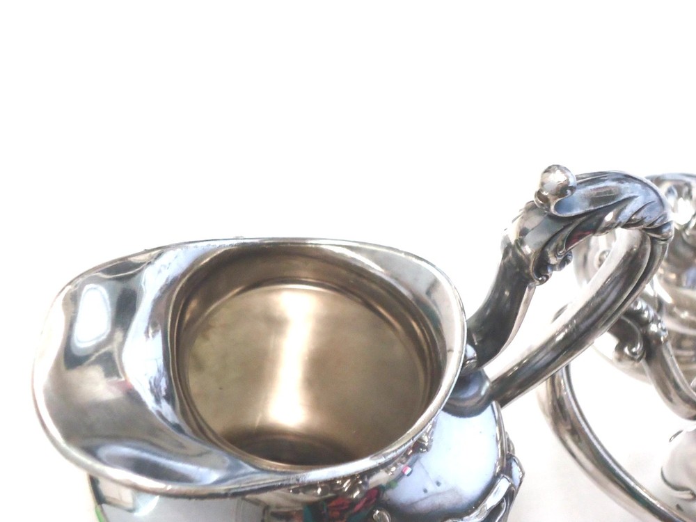 DERBY SILVER CO QUADRUPLE PLATE POT